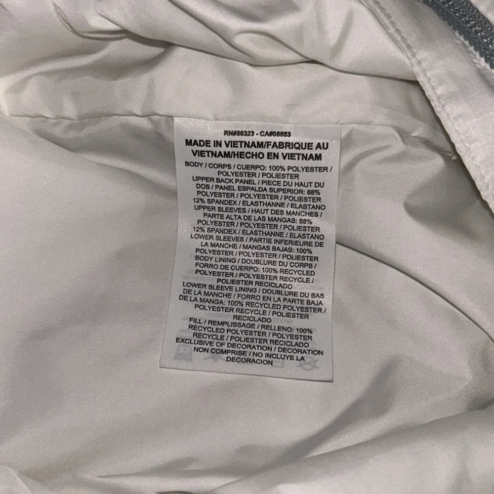 Nike Women’s Quilted Golf Jacket White Large - Picture 6 of 7